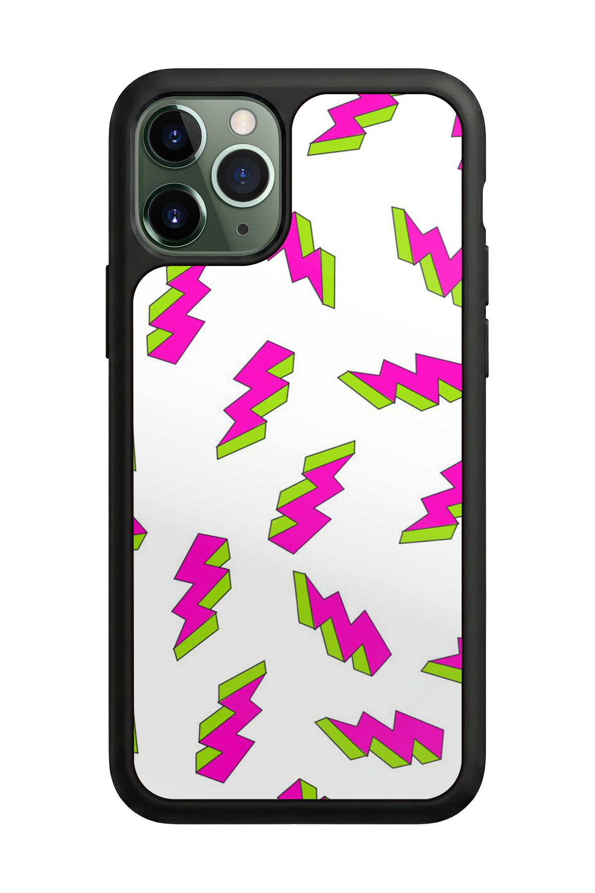 iPhone 11 Pro Uyumlu Simsek Tasarımlı Glossy Premium Kılıf