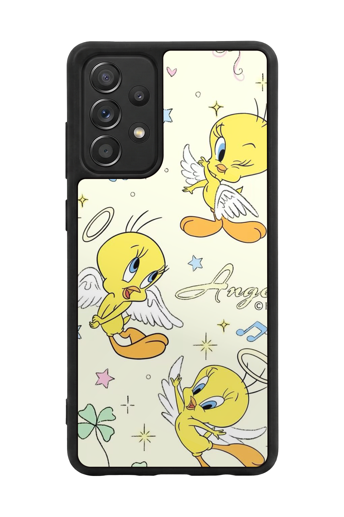 Samsung Galaxy A72 Uyumlu Tweety Tasarımlı Glossy Premium Kılıf