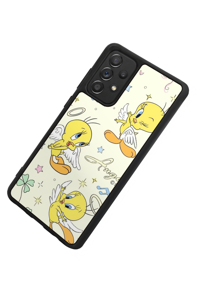 Samsung Galaxy A72 Uyumlu Tweety Tasarımlı Glossy Premium Kılıf