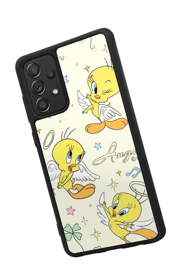 Samsung Galaxy A72 Uyumlu Tweety Tasarımlı Glossy Premium Kılıf