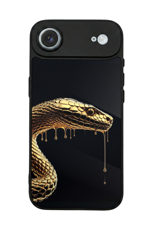 iPhone 17 Air Uyumlu Yılan Tasarımlı Glossy Premium Kılıf