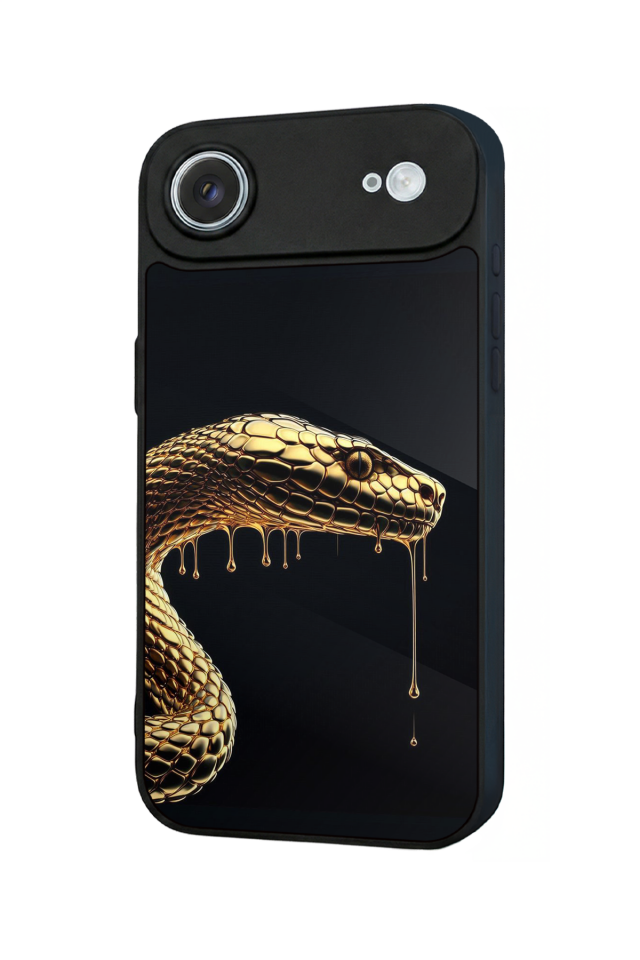 iPhone 17 Air Uyumlu Yılan Tasarımlı Glossy Premium Kılıf