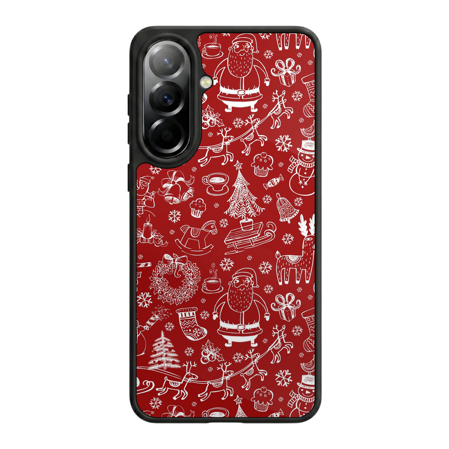 Samsung Galaxy A57 Uyumlu Yilbasi Christmas Tasarımlı Glossy Premium Kılıf