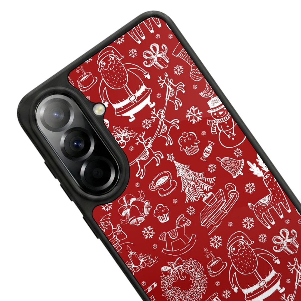 Samsung Galaxy A57 Uyumlu Yilbasi Christmas Tasarımlı Glossy Premium Kılıf