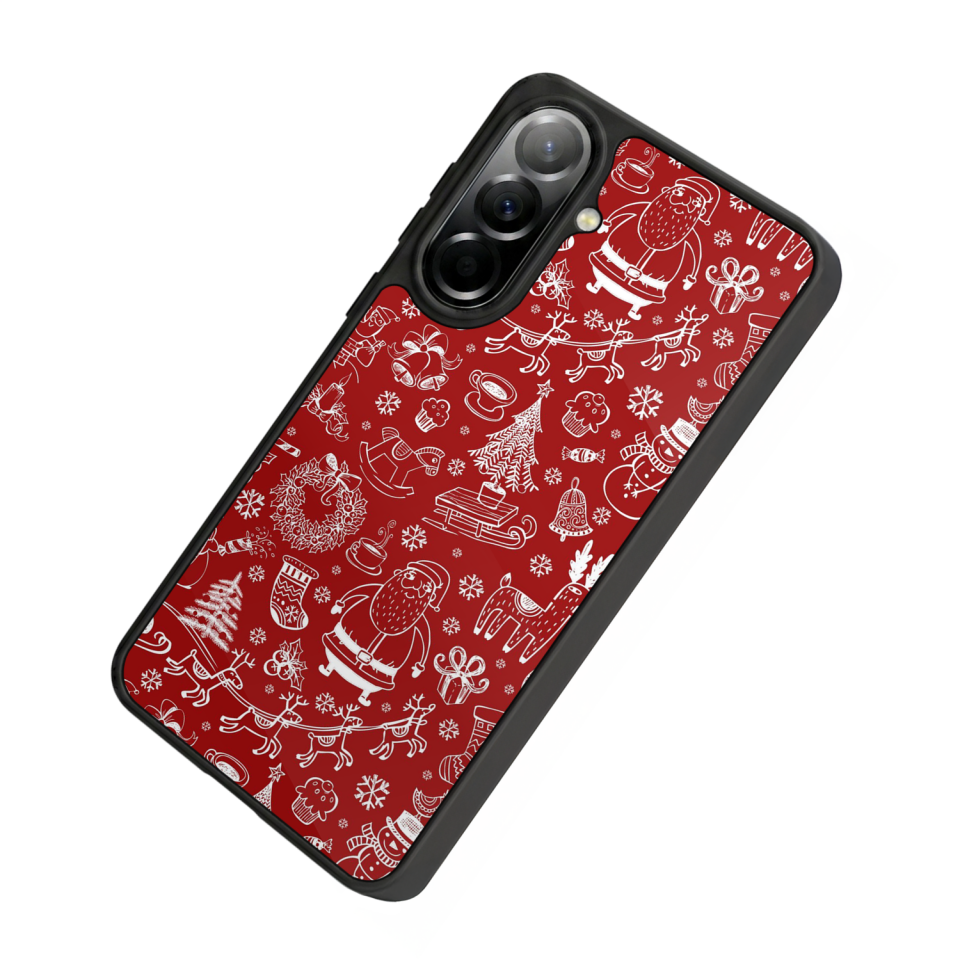 Samsung Galaxy A57 Uyumlu Yilbasi Christmas Tasarımlı Glossy Premium Kılıf