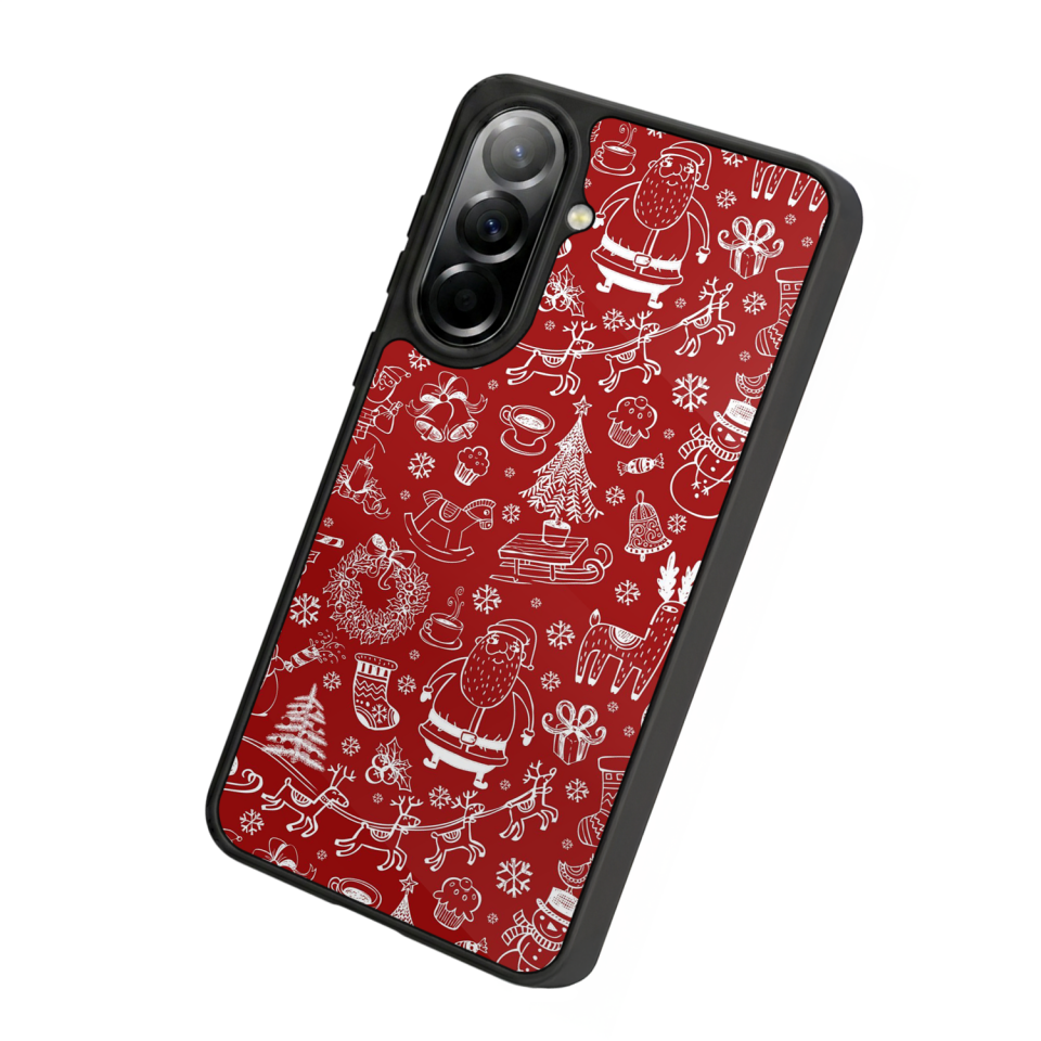 Samsung Galaxy A57 Uyumlu Yilbasi Christmas Tasarımlı Glossy Premium Kılıf