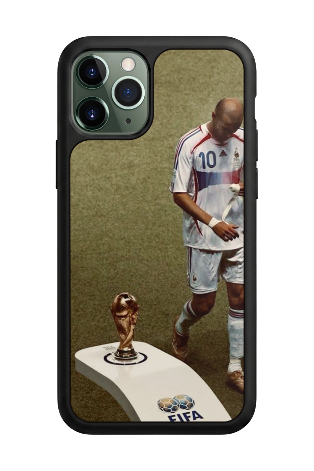 iPhone 11 Pro Max Uyumlu Zidane Tasarımlı Glossy Premium Kılıf