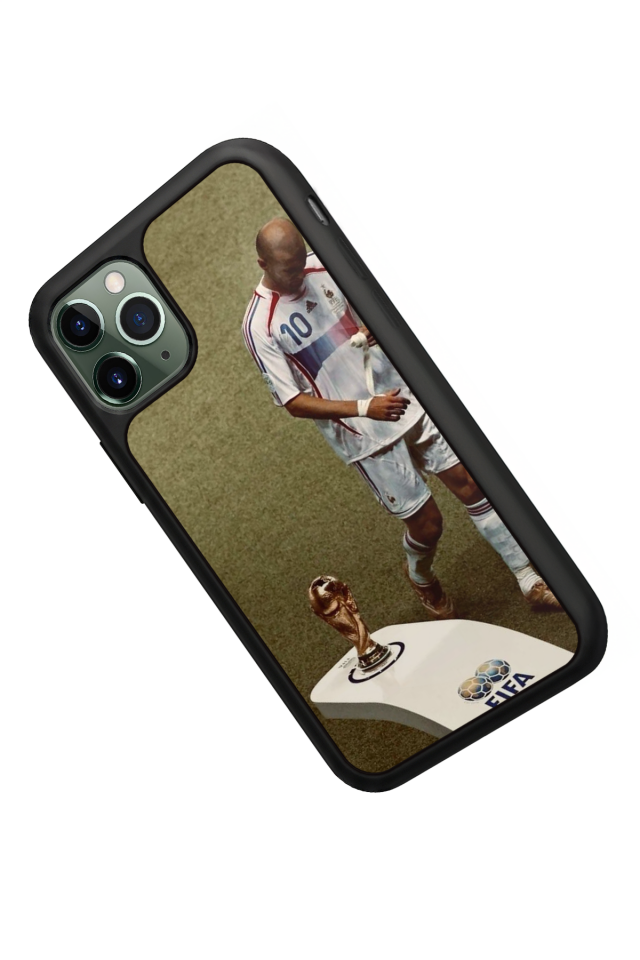 iPhone 11 Pro Max Uyumlu Zidane Tasarımlı Glossy Premium Kılıf