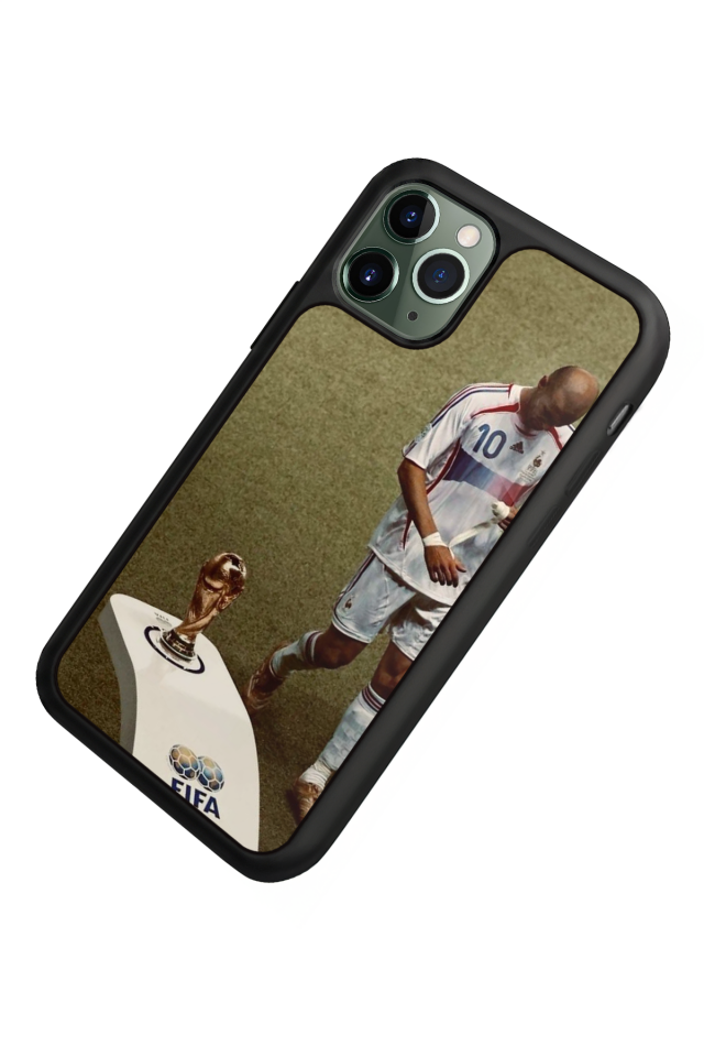 iPhone 11 Pro Max Uyumlu Zidane Tasarımlı Glossy Premium Kılıf