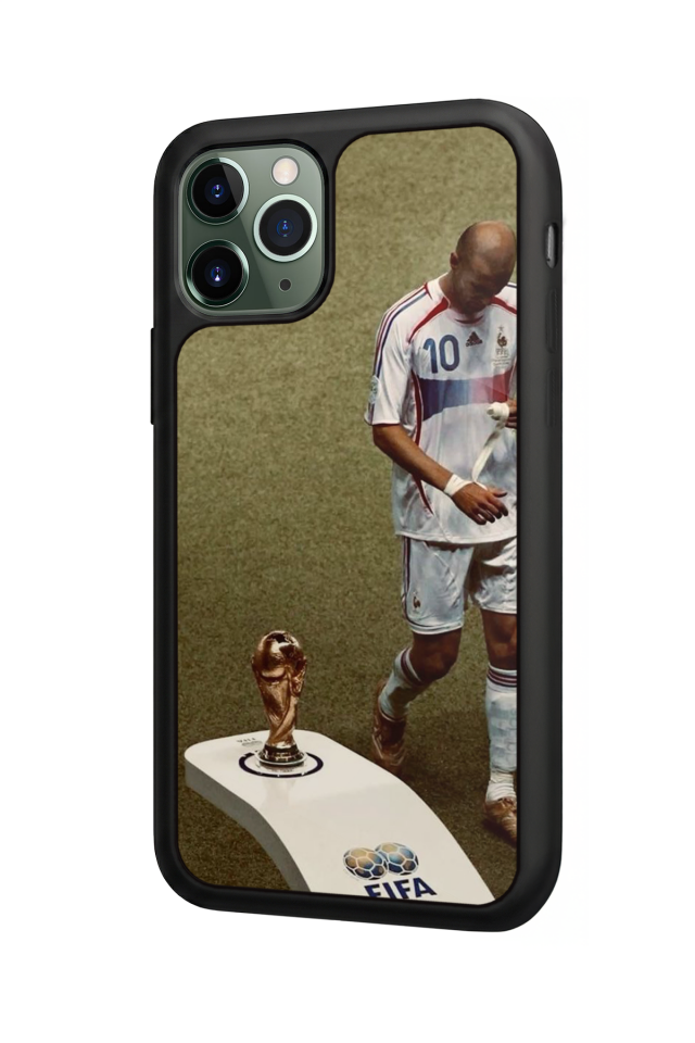 iPhone 11 Pro Max Uyumlu Zidane Tasarımlı Glossy Premium Kılıf