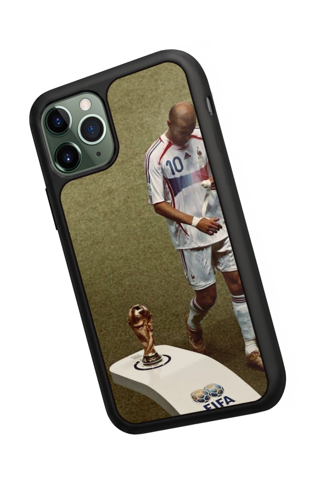 iPhone 11 Pro Max Uyumlu Zidane Tasarımlı Glossy Premium Kılıf