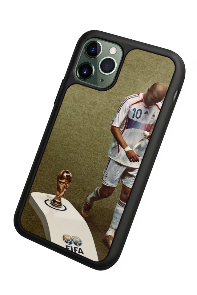 iPhone 11 Pro Max Uyumlu Zidane Tasarımlı Glossy Premium Kılıf