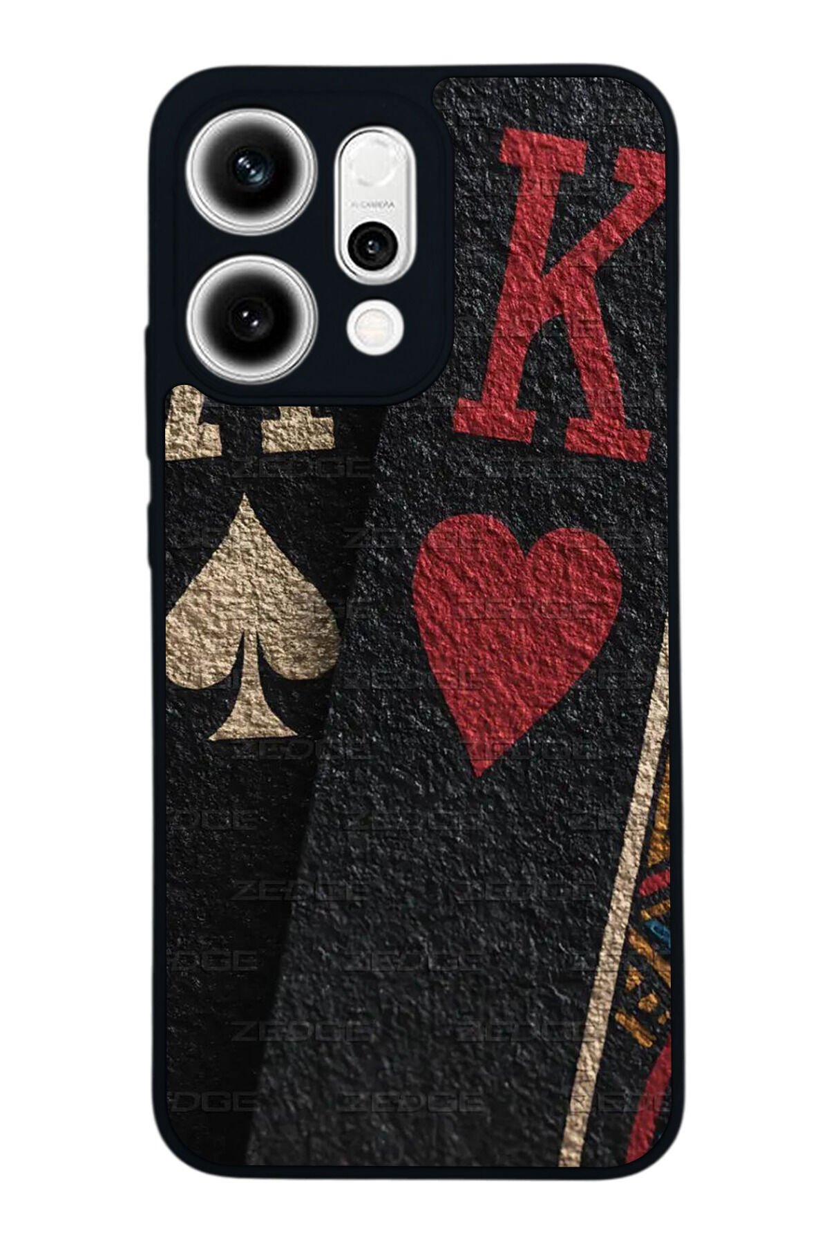 Oppo Reno 14 Uyumlu Kart Tasarımlı Glossy Premium Kılıf