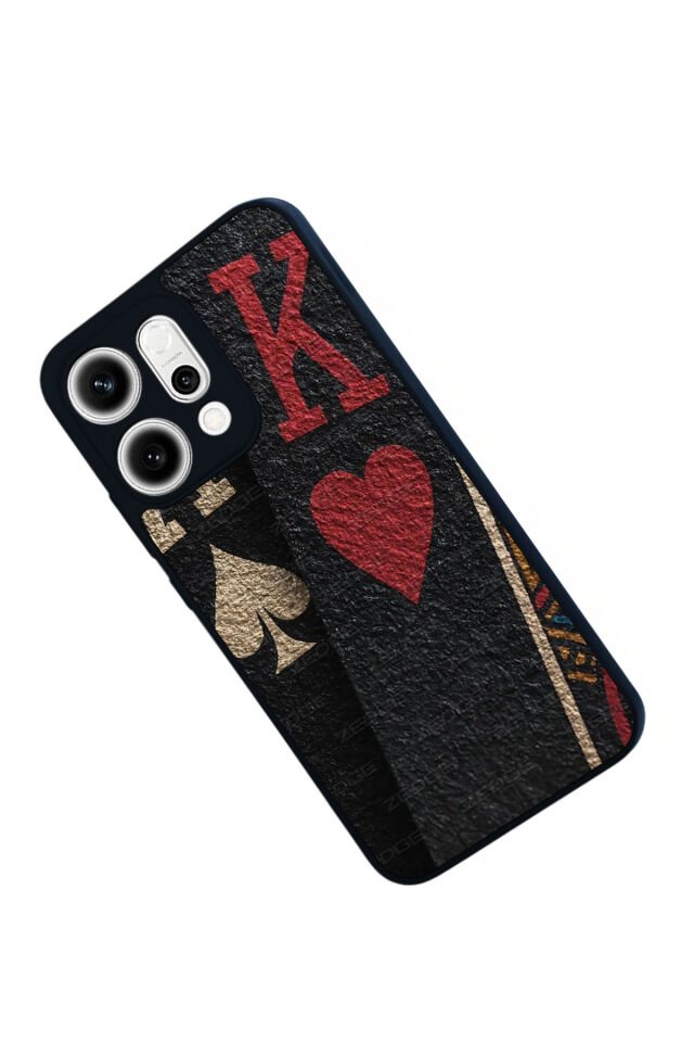 Oppo Reno 14 Uyumlu Kart Tasarımlı Glossy Premium Kılıf