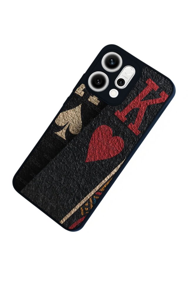 Oppo Reno 14 Uyumlu Kart Tasarımlı Glossy Premium Kılıf