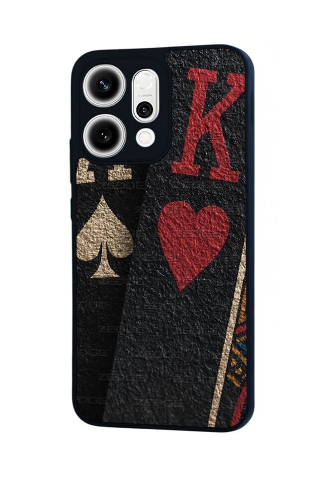 Oppo Reno 14 Uyumlu Kart Tasarımlı Glossy Premium Kılıf