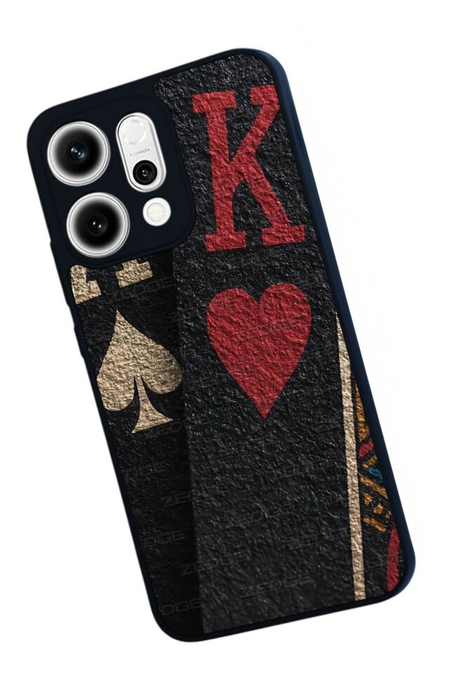 Oppo Reno 14 Uyumlu Kart Tasarımlı Glossy Premium Kılıf