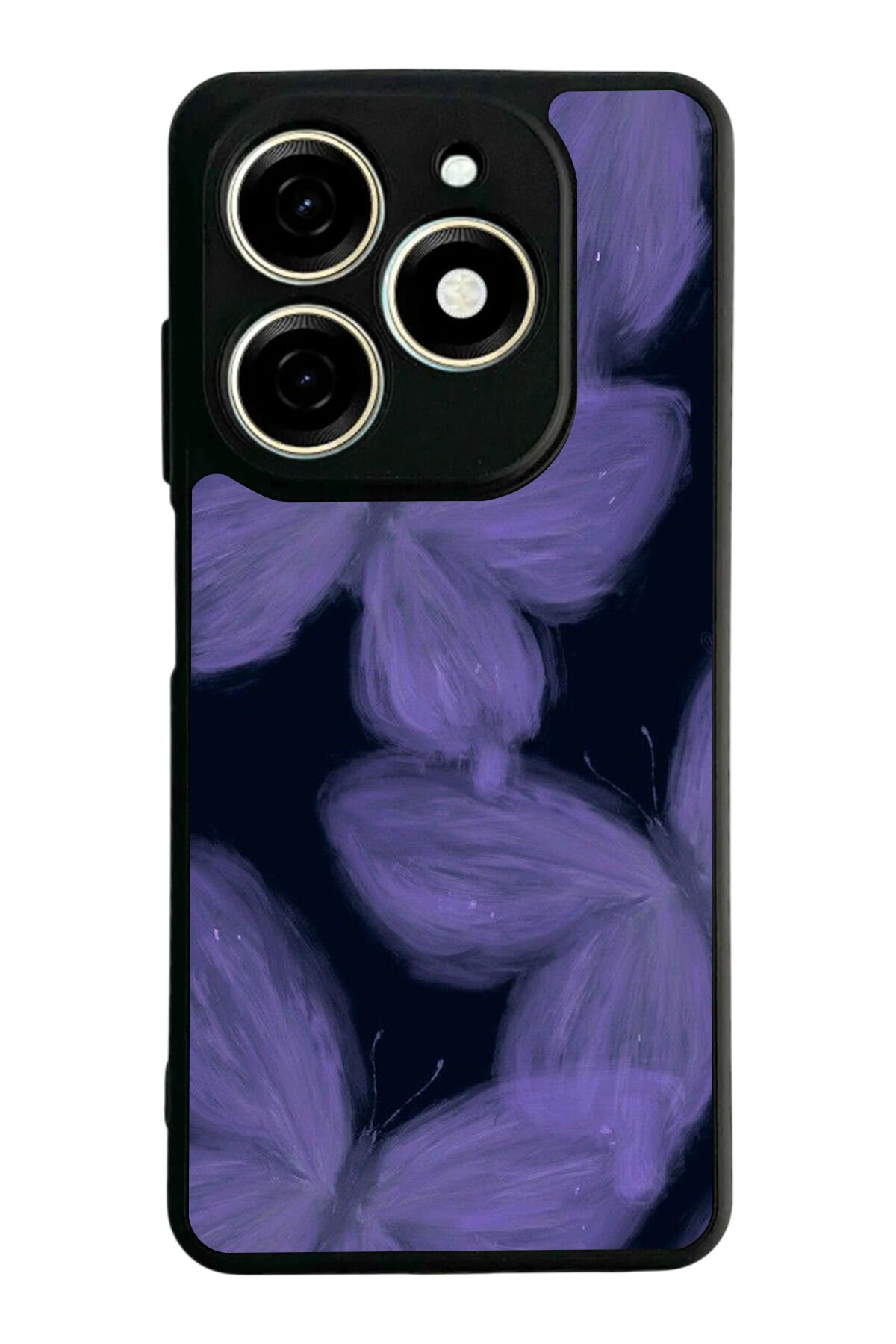Infınıx Smart 8 Pro Uyumlu Kelebek Tasarımlı Glossy Premium Kılıf