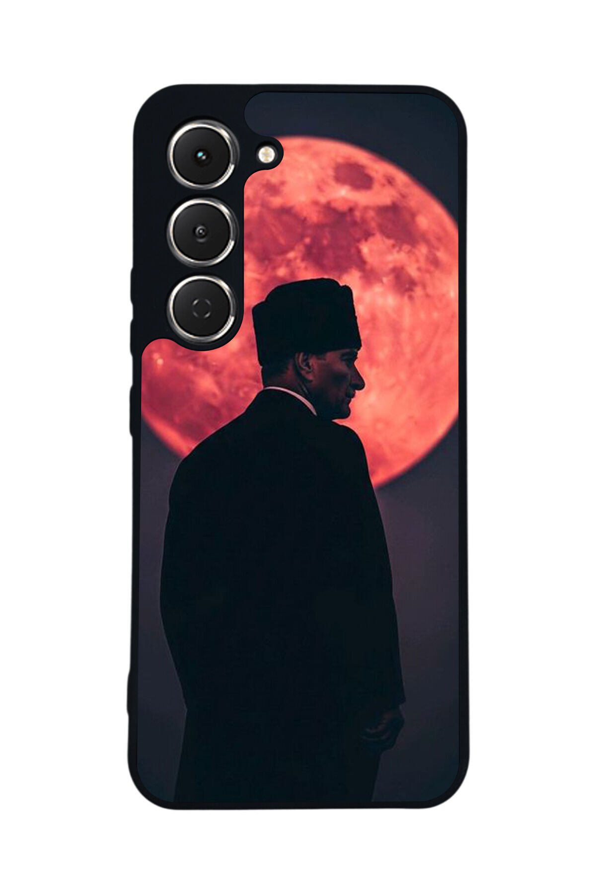 Tecno Spark 40 Pro Uyumlu Mustafa Kemal Ataturk Tasarımlı Glossy Premium Kılıf