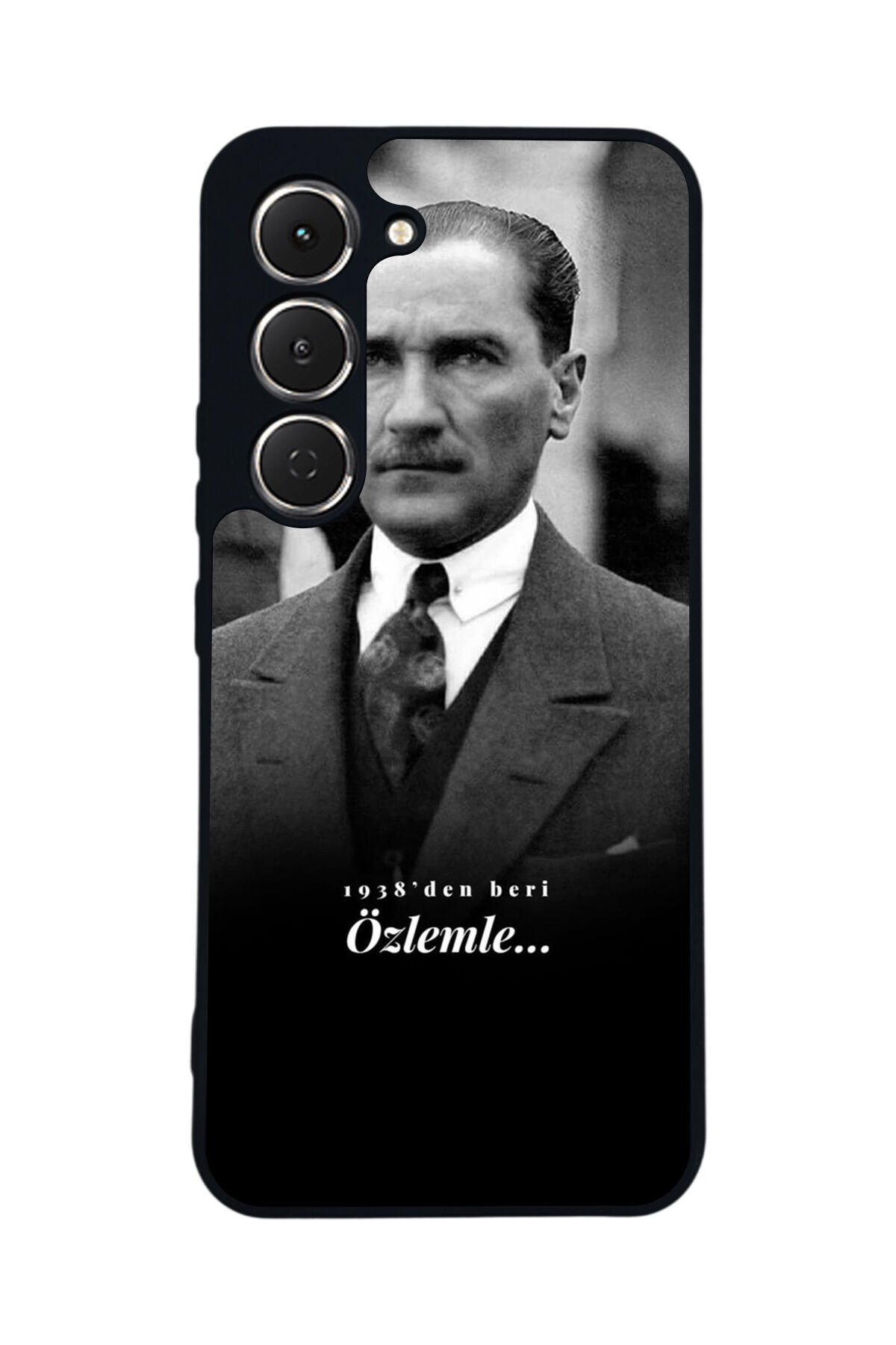 Tecno Spark 40 Pro Uyumlu Mustafa Kemal Ataturk Tasarımlı Glossy Premium Kılıf