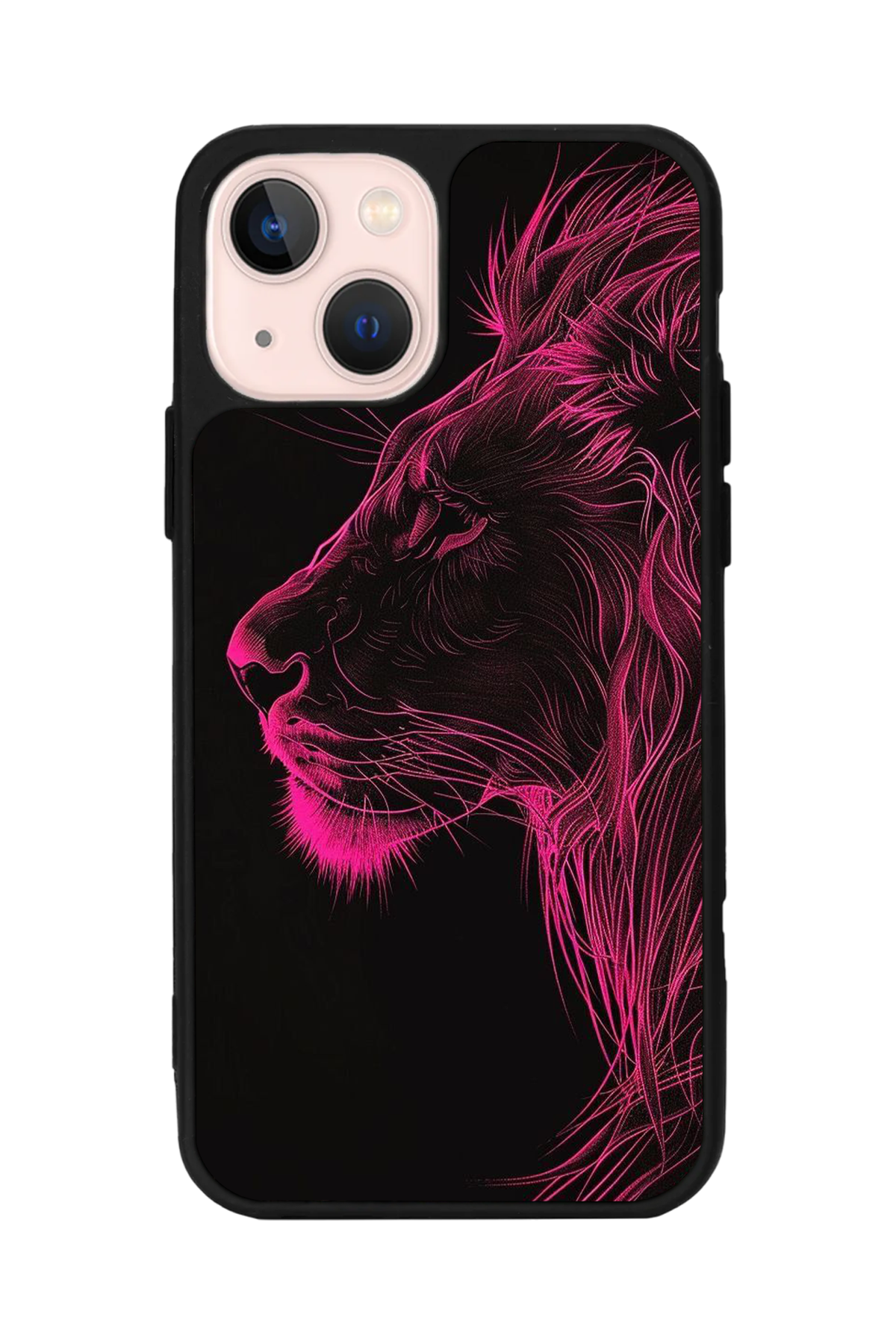 iPhone 13/14 Uyumlu Aslan Tasarımlı Glossy Premium Kılıf