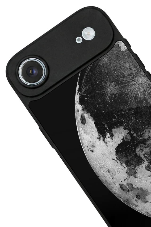 iPhone 17 Air Uyumlu Ay Tasarımlı Glossy Premium Kılıf