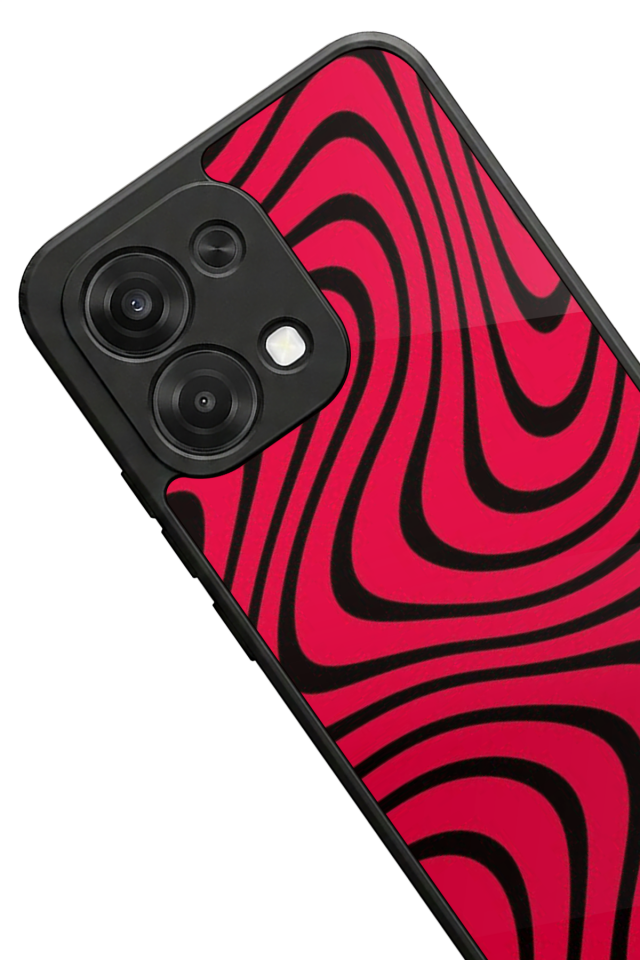 Oppo A6 Pro Uyumlu Çizgi Sanatı Tasarımlı Glossy Premium Kılıf