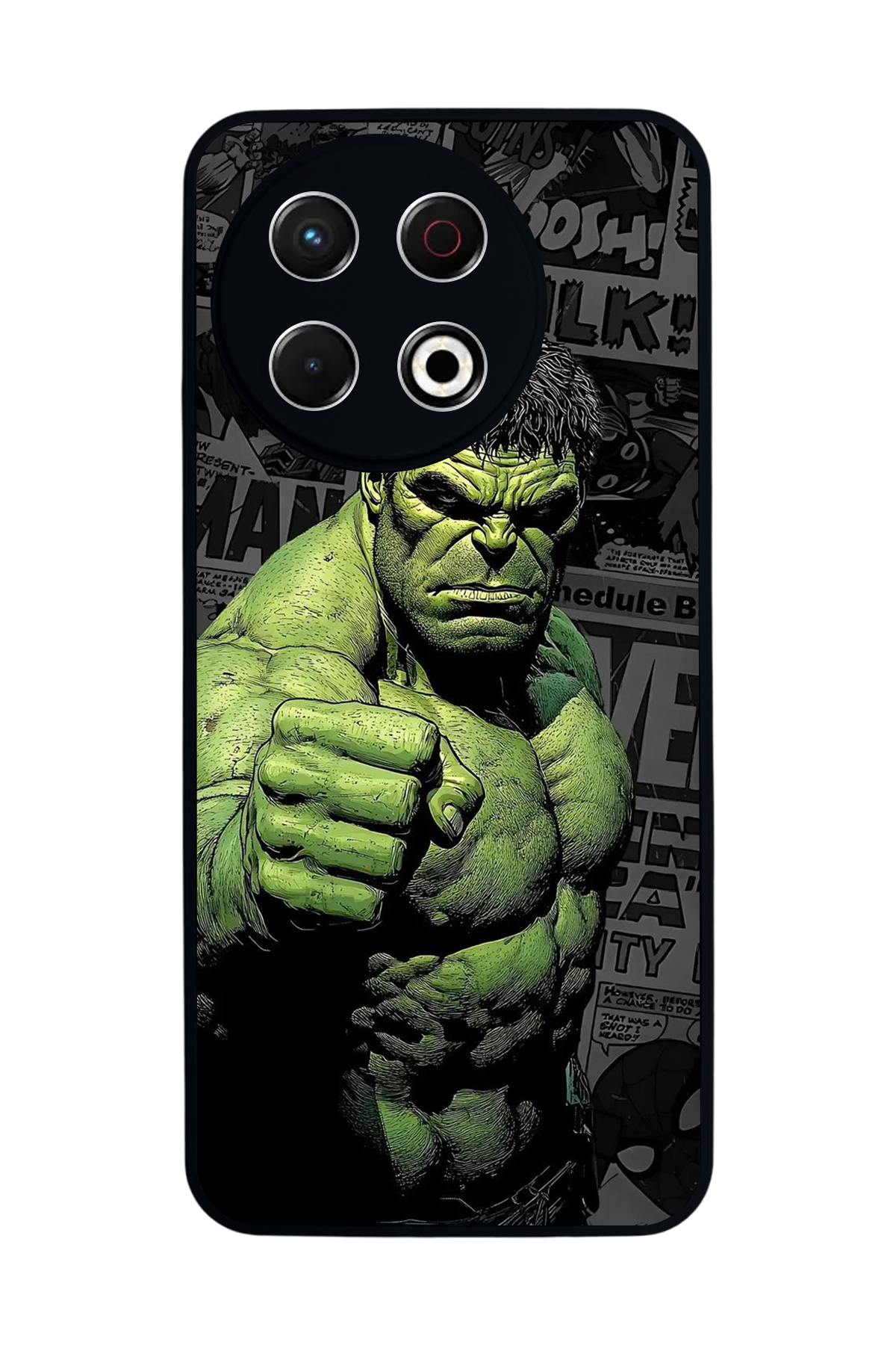 Tecno Spark 30 Pro Uyumlu Hulk Tasarımlı Glossy Premium Kılıf