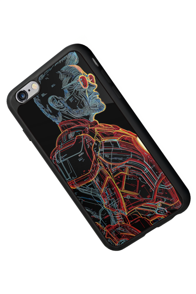 iPhone 6 Plus Uyumlu Iron Man ( Demir Adam ) Tasarımlı Glossy Premium Kılıf