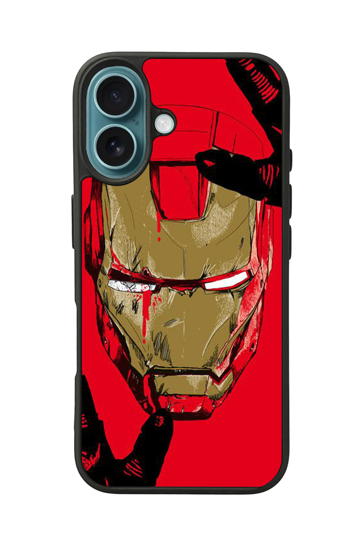 iPhone 16 Uyumlu  Iron Man ( Demir Adam ) Tasarımlı Glossy Premium Kılıf