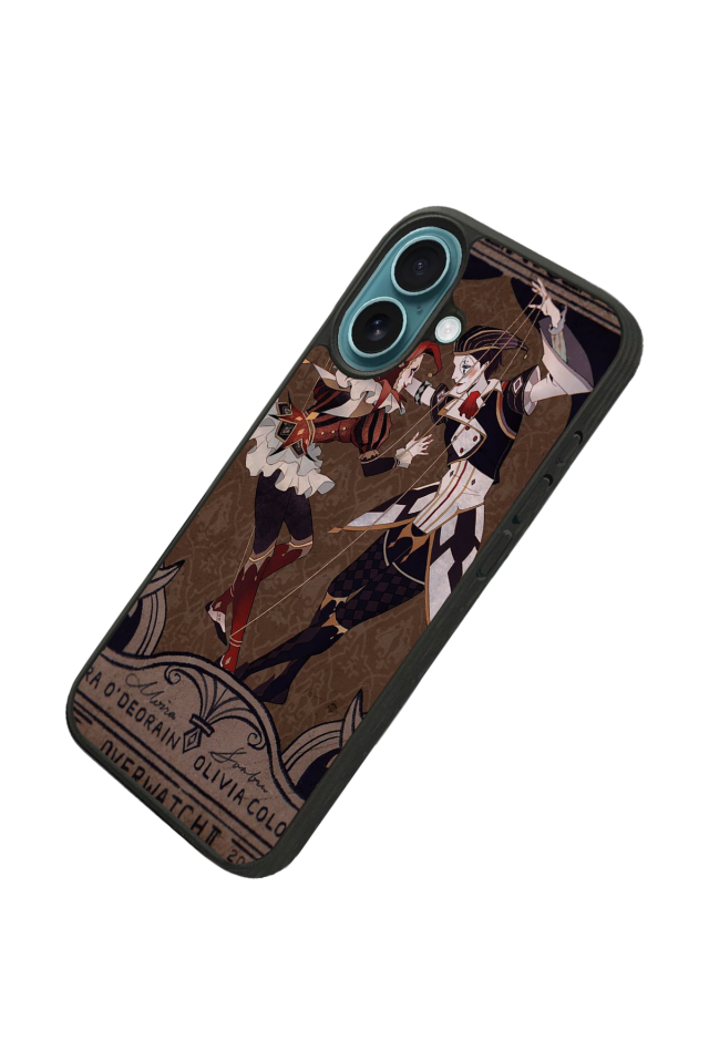 iPhone 16 Plus Uyumlu  Kalp Love Tasarımlı Glossy Premium Kılıf