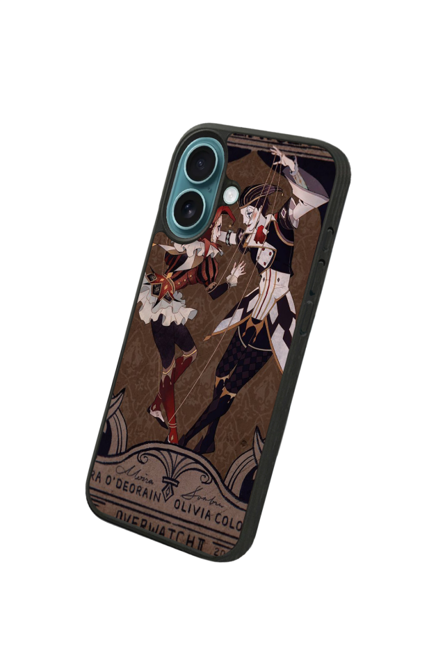 iPhone 16 Plus Uyumlu  Kalp Love Tasarımlı Glossy Premium Kılıf