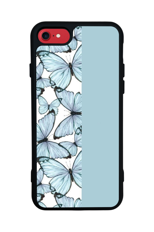 iPhone 7 Uyumlu Kelebek Tasarımlı Glossy Premium Kılıf