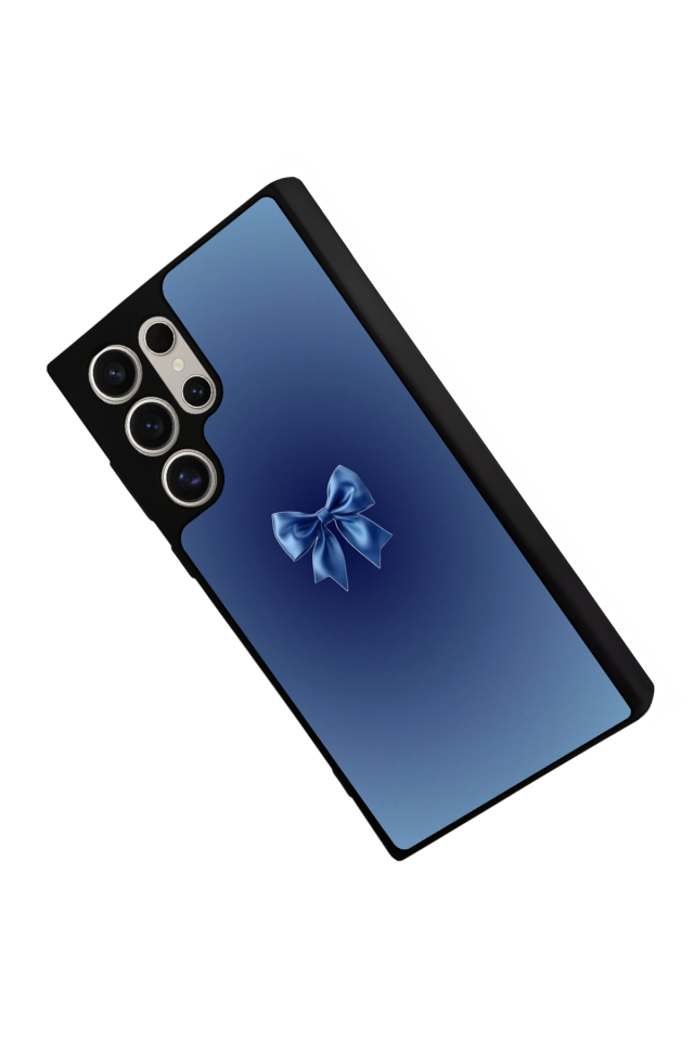 Samsung Galaxy S22 Ultra Uyumlu Kurdele Tasarımlı Glossy Premium Kılıf