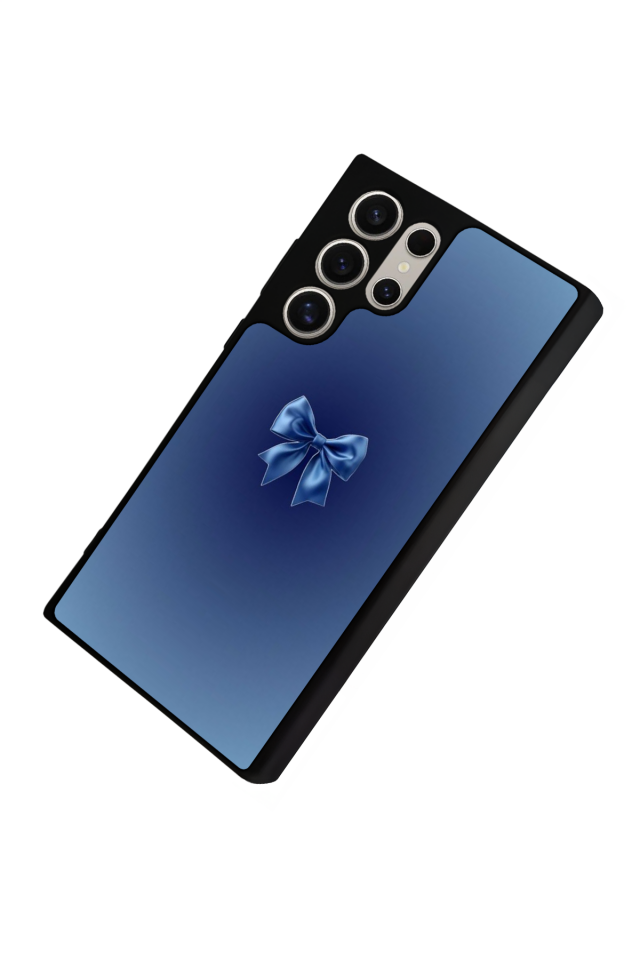 Samsung Galaxy S22 Ultra Uyumlu Kurdele Tasarımlı Glossy Premium Kılıf