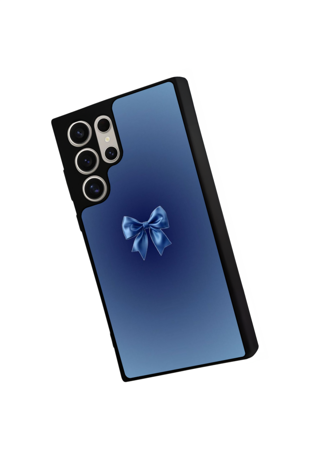 Samsung Galaxy S22 Ultra Uyumlu Kurdele Tasarımlı Glossy Premium Kılıf