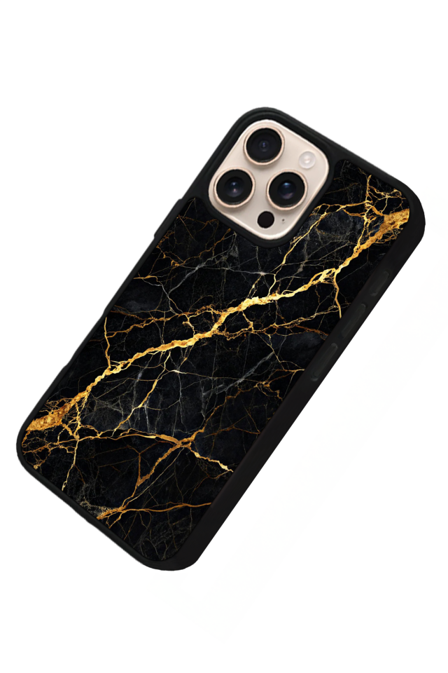 iPhone 14 Pro Max Uyumlu Mermer Marble Tasarımlı Glossy Premium Kılıf
