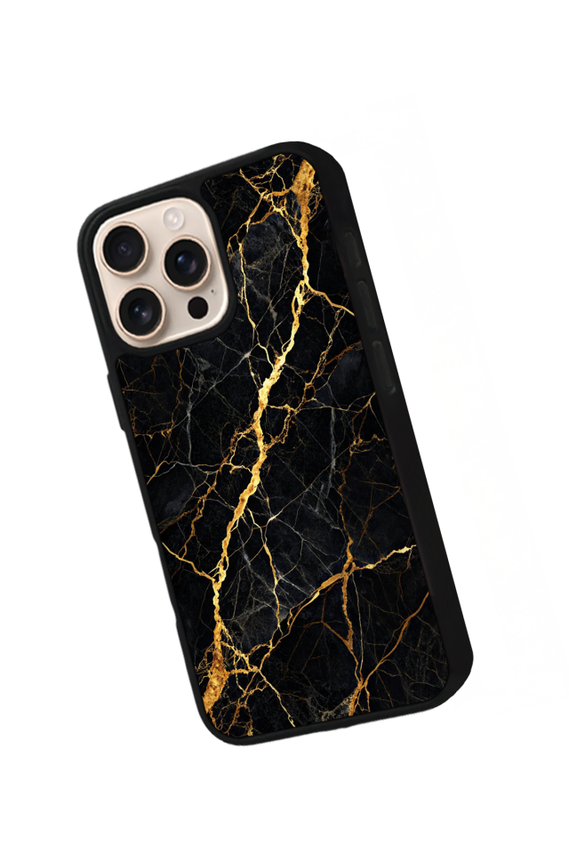 iPhone 14 Pro Max Uyumlu Mermer Marble Tasarımlı Glossy Premium Kılıf