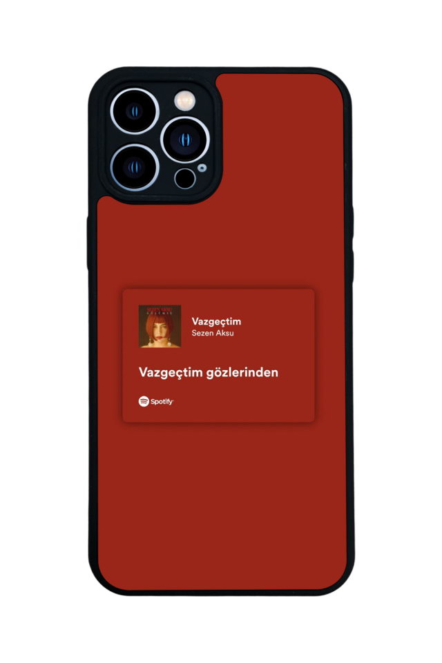 iPhone 13 Pro Max Uyumlu Sarki Sozleri Tasarımlı Glossy Premium Kılıf