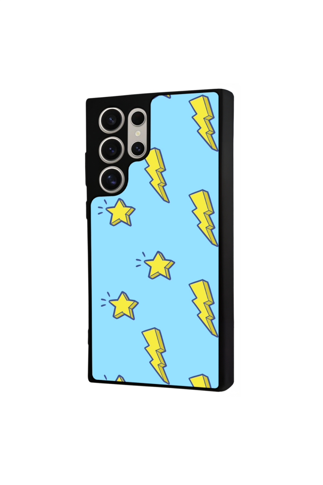 Samsung Galaxy S23 Ultra Uyumlu Simsek Tasarımlı Glossy Premium Kılıf