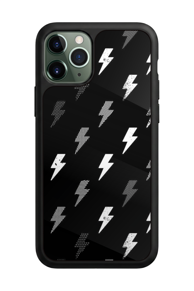 iPhone 11 Pro Uyumlu Simsek Tasarımlı Glossy Premium Kılıf