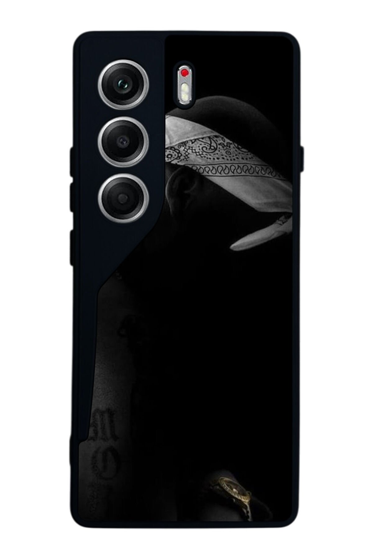 Tecno Camon 40 Uyumlu Tupac Tasarımlı Glossy Premium Kılıf