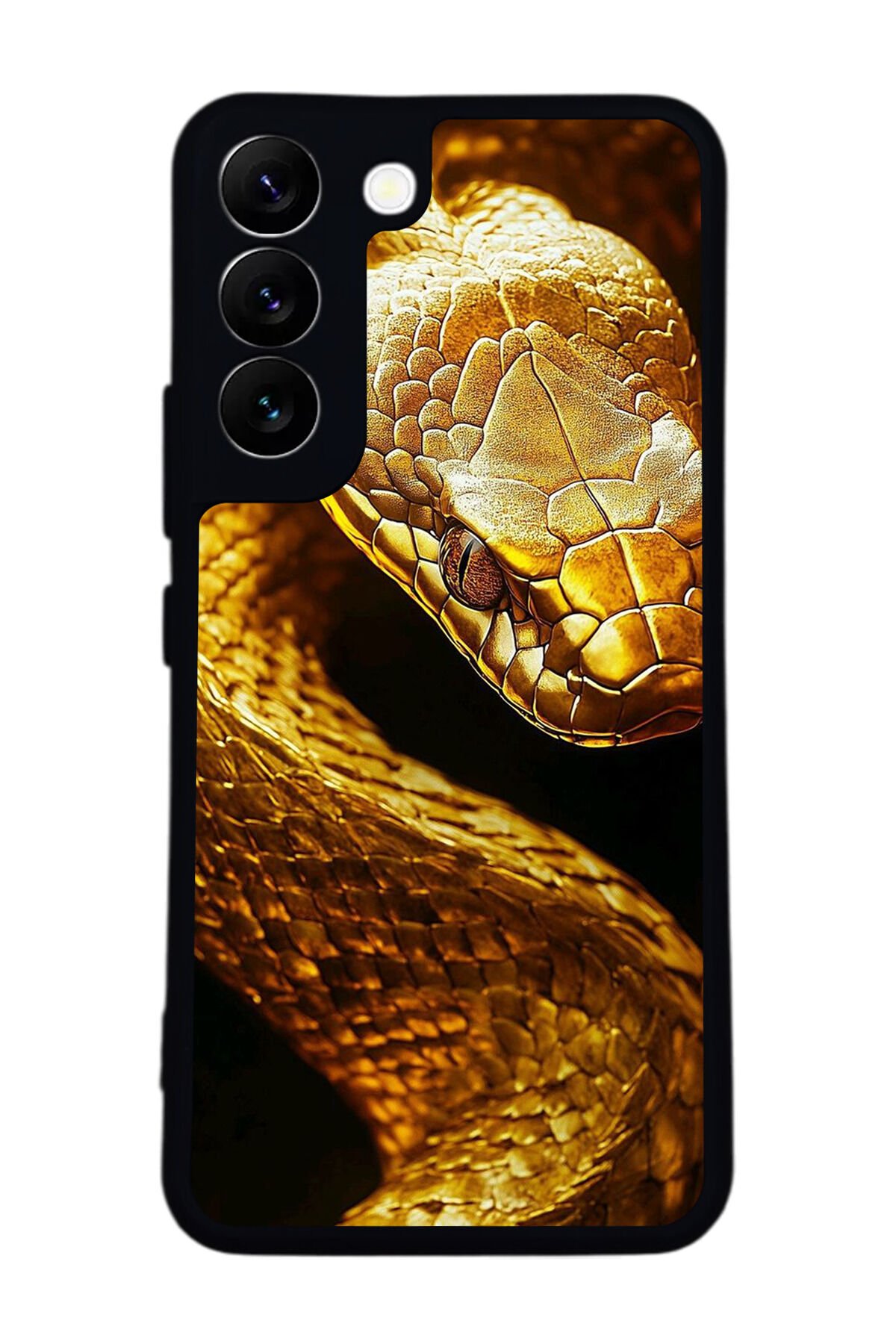 Samsung Galaxy S22 Uyumlu Yılan Tasarımlı Glossy Premium Kılıf
