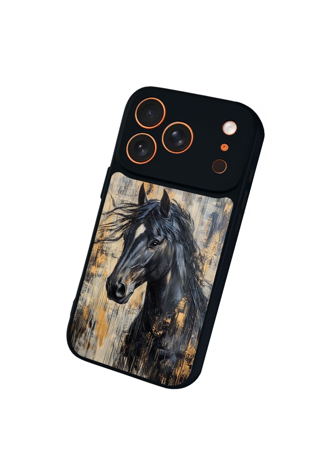 iPhone 17 Pro Max Uyumlu At Horse Tasarımlı Glossy Premium Kılıf
