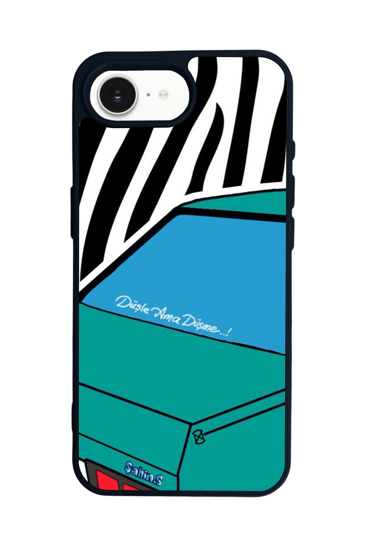 iPhone 16E Uyumlu Tofas Tasarımlı Glossy Premium Kılıf