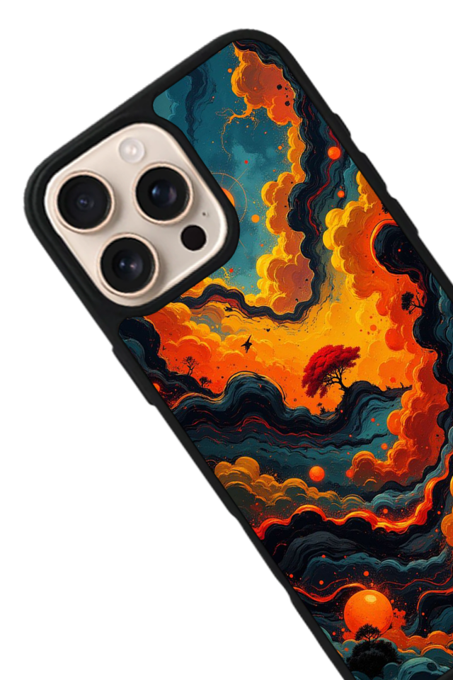 iPhone 15 Pro Max Uyumlu Abstract Tasarımlı Glossy Premium Kılıf