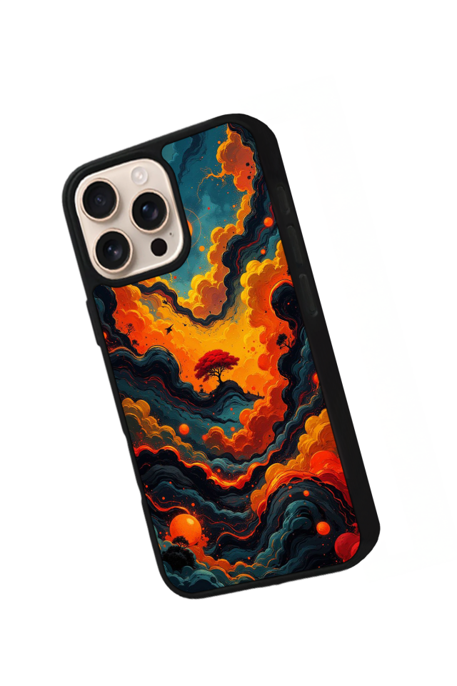 iPhone 15 Pro Max Uyumlu Abstract Tasarımlı Glossy Premium Kılıf