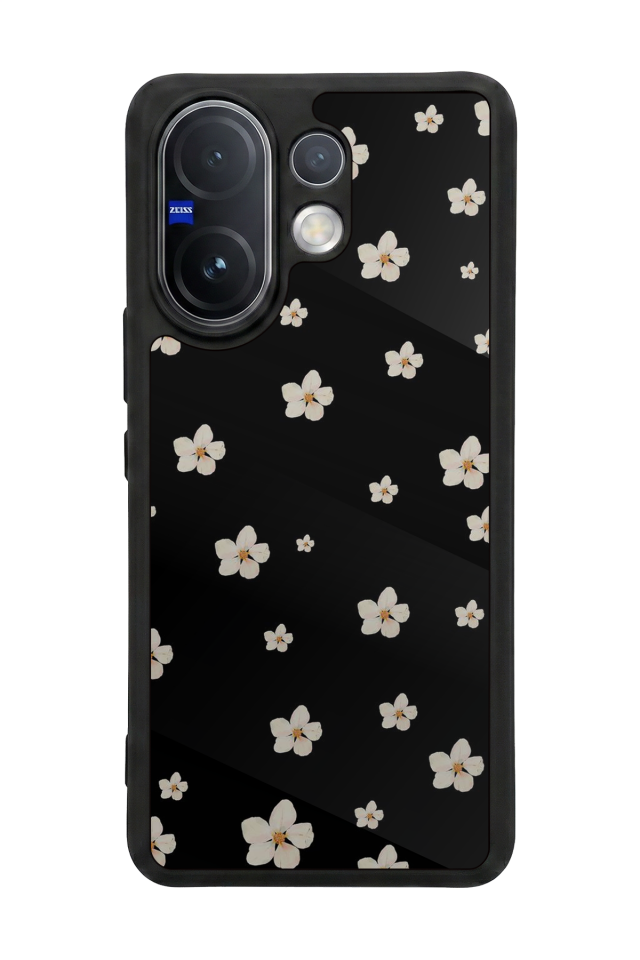 Vivo V60 Uyumlu Cicek Tasarımlı Glossy Premium Kılıf