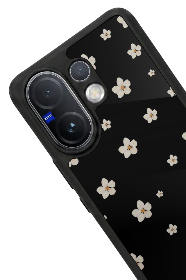 Vivo V60 Uyumlu Cicek Tasarımlı Glossy Premium Kılıf