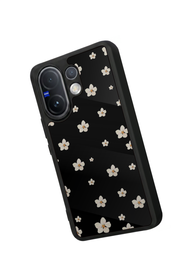Vivo V60 Uyumlu Cicek Tasarımlı Glossy Premium Kılıf
